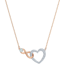 施华洛世奇（SWAROVSKI）新年礼物HYPERBOLA INFINITY永恒爱意 项链生日礼物女 镀玫瑰金色 5518865