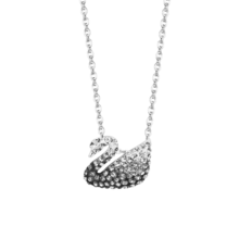 施华洛世奇（SWAROVSKI）新年礼物Swan优雅天鹅项链女吊坠轻奢小众送女友生日礼物女 镀白金色 （小） 5614118