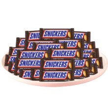 88VIP：SNICKERS 士力架 花生夹心巧克力 500g*1袋 约24根