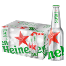 喜力星银铝瓶330ml*24瓶整箱装 喜力啤酒Heineken Silver