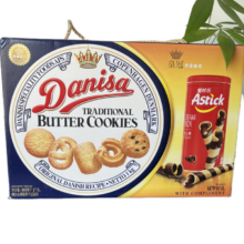临期品、PLUS会员：Danisa 皇冠丹麦曲奇 饼干1kg(赠150g爱时乐) 黄油曲奇礼盒