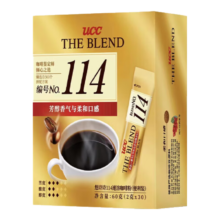plus会员：悠诗诗 114冻干黑咖啡 速溶咖啡粉单杯装 60g（2g*30条） 马来西亚进口