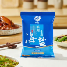 芦花（LUHUA） 食用生态海盐  400g*1袋 0添加 不加抗结剂无碘精制盐