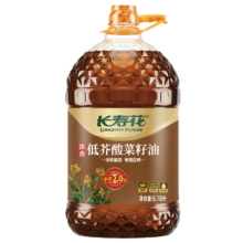 京东百亿补贴:长寿花低芥酸浓香菜籽油6.18L 非转基因 物理压榨