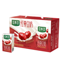 豆本豆唯甄红枣豆奶植物奶蛋白质饮料营养早餐奶 250ml*16盒