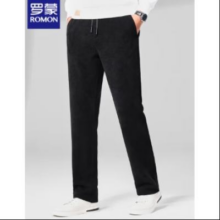 romon 罗蒙 灯芯绒加绒直筒长裤