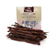 1号牧场 牧区超干 香辣200g 约9成风干 袋装 超干牛肉干