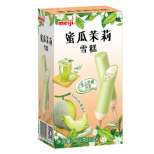 明治（meiji）蜜瓜茉莉雪糕 68g*6支 彩盒装