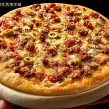 plus:京东京造 意式和牛肉酱薄底披萨180g  半成品 空气炸锅儿童早餐