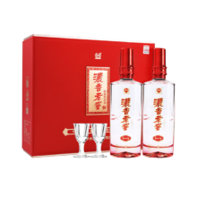 plus会员：泸州老窖 福运双禧 52度 浓香型白酒 500ml 2瓶 礼盒装