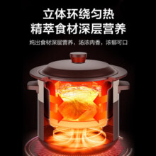 美的（Midea）电炖锅 电炖盅煲汤锅炖汤锅 煲药电砂锅煮粥锅紫砂内胆煮锅 4升煲汤电炖锅家用智能预约保温养生锅 【紫陶内胆 MD-WTGS401】4L