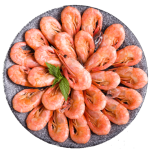 鲜京采 精选北极甜虾 净重3斤/盒  90/120规格  年货礼盒 年夜饭