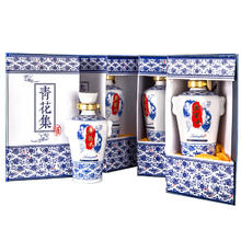 老龍口 青花集 52%vol 浓香型白酒 350mL*4瓶