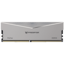 宏碁掠夺者（PREDATOR）32G(16G×2)套 DDR4 3600频率 台式机内存条 Pallas系列（C18）银色 海力士 CJR