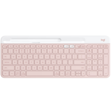 罗技（Logitech）时尚系列 K580 键盘 蓝牙键盘 办公键盘 无线键盘 便携超薄键盘 笔记本键盘 平板键盘  茱萸粉