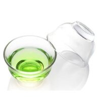 耐热玻璃小茶杯高白瓷品茗茶杯茶具主人杯 玻璃小茶杯 50ml  6只