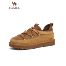 再降价：CAMEL 骆驼 男鞋 加绒加厚 雪地靴 黄色 44