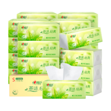 心相印 茶语系列 茶香型抽纸（S码）3层100抽*24包*3箱