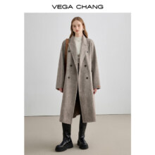 20点开始：VEGA CHANG 高端羊毛+桑蚕丝 羊毛双面呢大衣女