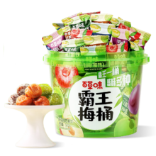 京东百亿补贴:百草味霸王梅桶500g 蜜饯果干果脯青梅杨梅雪梅西梅苏式梅休闲零食