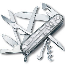 VICTORINOX 15项多功能水果刀刀折叠刀透明银1.3713.T7
