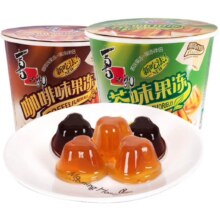 喜之郎 沾粉果冻  117克*7桶 每桶5杯装 茶味/咖啡味 任选 摇摇冻