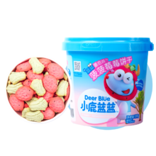 小鹿蓝蓝 精选菠菠草莓饼干108g×2桶