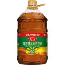 鲁花 食用油 低芥酸浓香菜籽油6.18L物理压榨