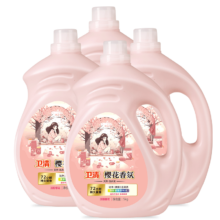 京东百亿补贴、plus会员:卫清樱花香氛洗衣液10斤*4瓶 柔顺护衣 持久留香洁净护色洗衣香水40斤