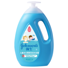 强生（Johnson）儿童洗发沐浴露二合一宝宝洗发水活力清新1kg 3岁以上易冲洗