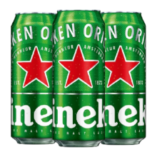 88VIP：Heineken 喜力 经典精酿全麦酿造啤酒 500ml*3罐