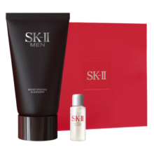 SK-II男士洗面奶120g氨基酸洁面sk2护肤品套装化妆品控油skii新年礼物