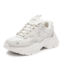 Champion 经典女复古厚底休闲鞋25SSC10 米白
