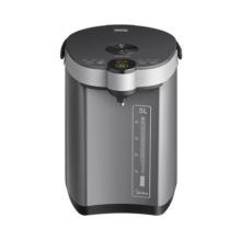 美的（Midea） 电热水瓶烧水壶5L大容量不锈钢电热水壶恒温保温一体电水壶沸腾除氯 多段控温非即热式饮水机 多段控温304不锈钢热水瓶 5L