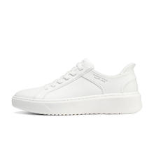 SKECHERS 斯凯奇 闪穿鞋秋冬男鞋小白鞋商务休闲通勤一脚蹬纯色板鞋