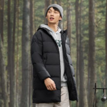 20点开始：乔丹 中长款 连帽羽绒服
