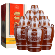 京东百亿补贴、PLUS会员：汾酒 老白汾10 清香型白酒 45度 475ml*6瓶  整箱装 年份随机