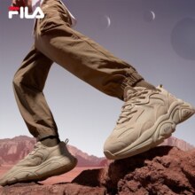 斐乐（FILA）跑步鞋老爹鞋男子跑步鞋MARSⅡ火星二代情侣款复古运动鞋休闲鞋 驼丝锦-DO-F12M131116F 42