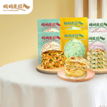 妈妈是超人 豆腐菌菇豆皮包菜馅饼 720g 6个