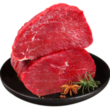 PLUS会员:荤八厨 内蒙古牛腿肉2斤净重