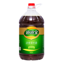 道道全菜籽油 食用油 浓香菜籽油 物理压榨非转基因 5L*1桶