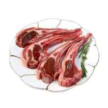 鲜京采 内蒙古羔羊原切法式羊排600g 烧烤食材 京东自有品牌