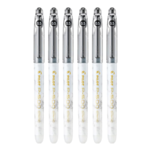 百乐（PILOT）P500考试笔-金标系列中性墨走珠笔办公用品签字学生用 BL-P50MW-B 0.5云石黑 6支装