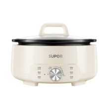 苏泊尔（SUPOR）电火锅分体式可拆洗家用4L大容量1500W大火快煮电火锅不粘 电煮锅 4L分体可拆洗