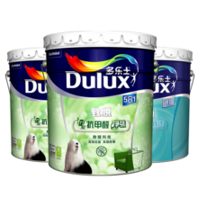 多乐士（Dulux）致悦竹炭抗甲醛五合一净味室内乳胶漆墙面抗菌油漆涂料白色 A8146 54L套装 白漆 不可调色