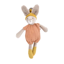 moulin Roty茉兰若缇橘色兔子玩偶  32cm 法国进口 新年礼物送女生