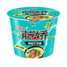 统一藤娇 藤椒牛肉面 105g*12桶 整箱装 方便面泡面 夜宵零食