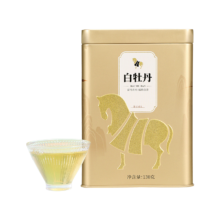 100%概率券、PLUS会员：八马茶业 福鼎白茶 白牡丹 富马 茶叶自己喝 礼罐装130g