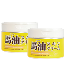 马油（LOSHI）马油保湿面霜滋润身体乳防干裂锁水润肤乳霜马油膏日本凑单 马油面霜220g*2罐