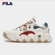 FILA 可颂面包鞋老爹鞋女鞋2025冬季新年款运动鞋厚底休闲鞋